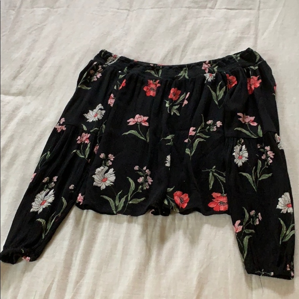Floral off the shoulder blouse